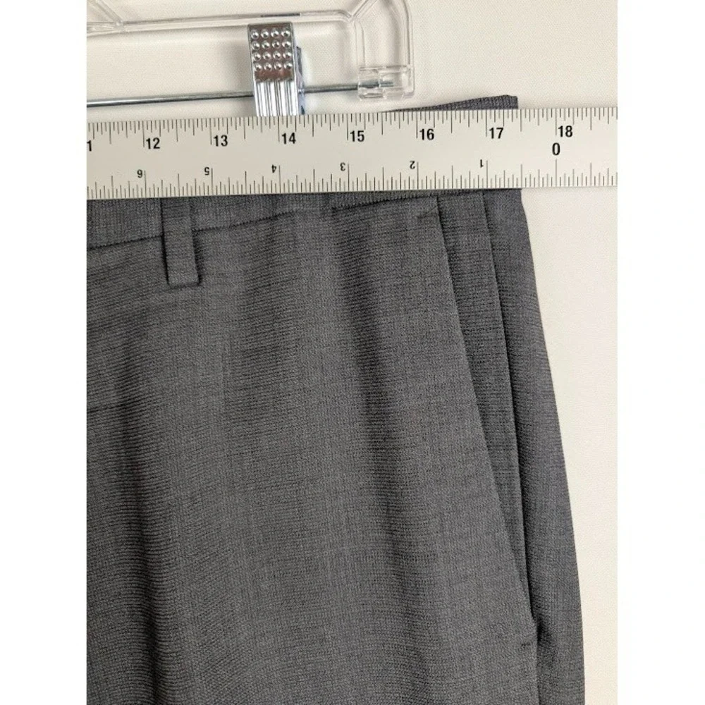 BANANA REPUBLIC Modern Slim Fit Dress Pants Mens 34x32 (Fits 35x31) Gray Wool